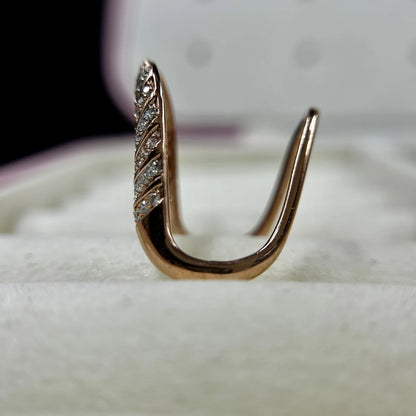 Infinity Weave Pave Ring