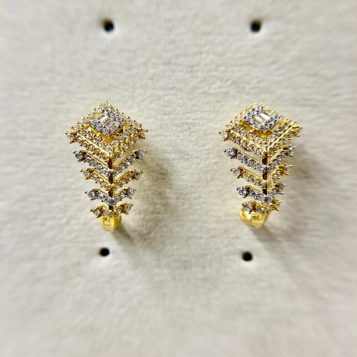 Layered Square Stud Earrings