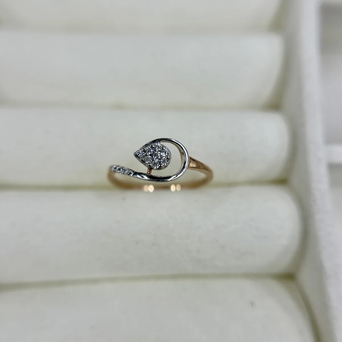 Infinity Swirl CZ Ring