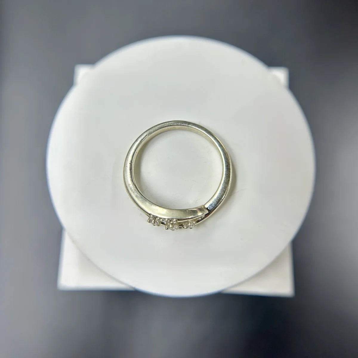Petal Curve CZ Open Ring