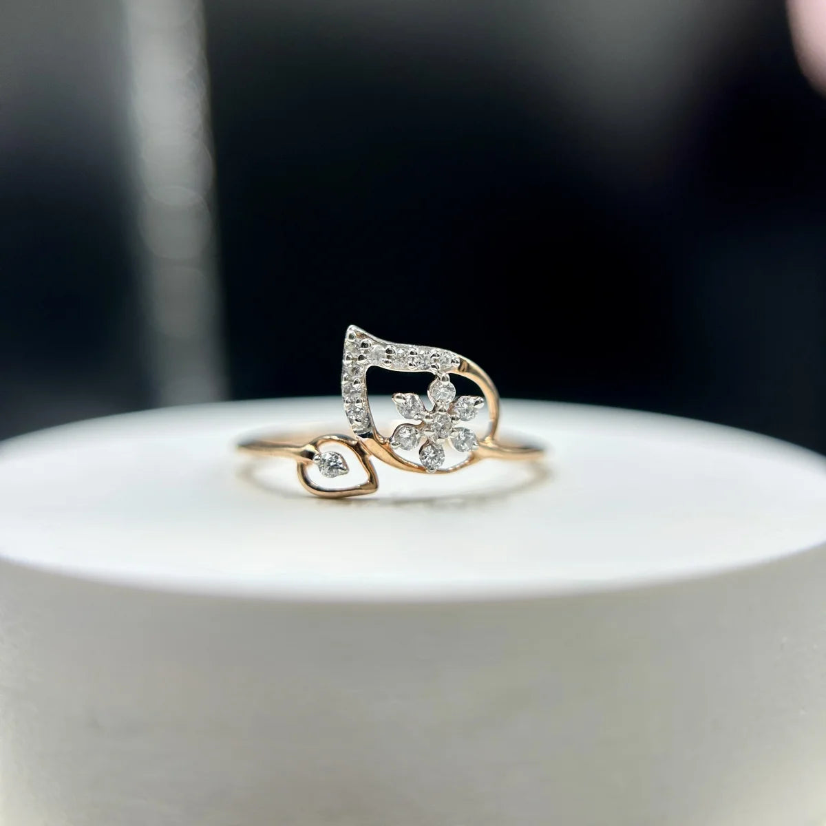 Petal Heart Accent Ring