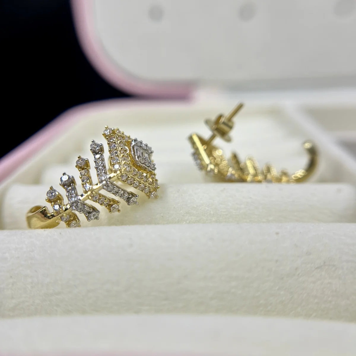 Layered Square Stud Earrings
