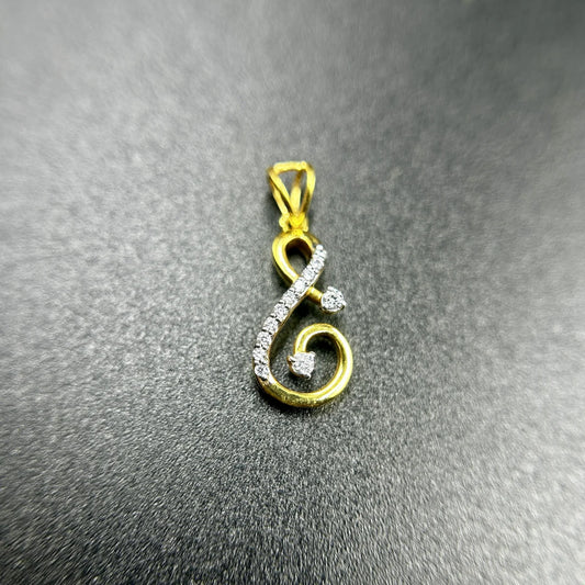 Golden Infinity Swirl Pendant