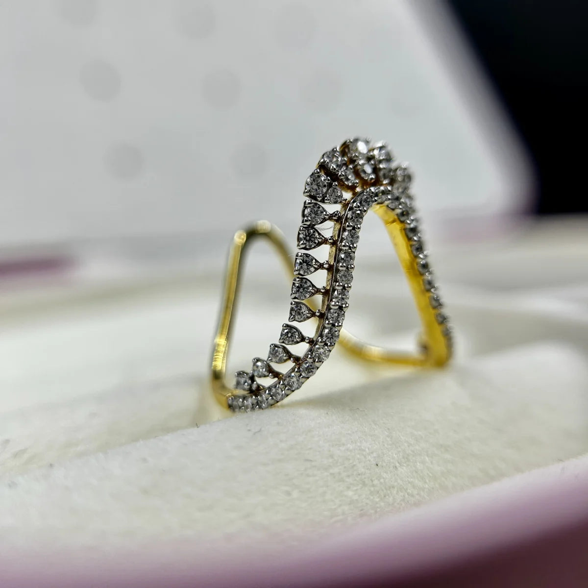 Aurelia Wide-Band Dot Ring