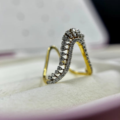 Aurelia Wide-Band Dot Ring