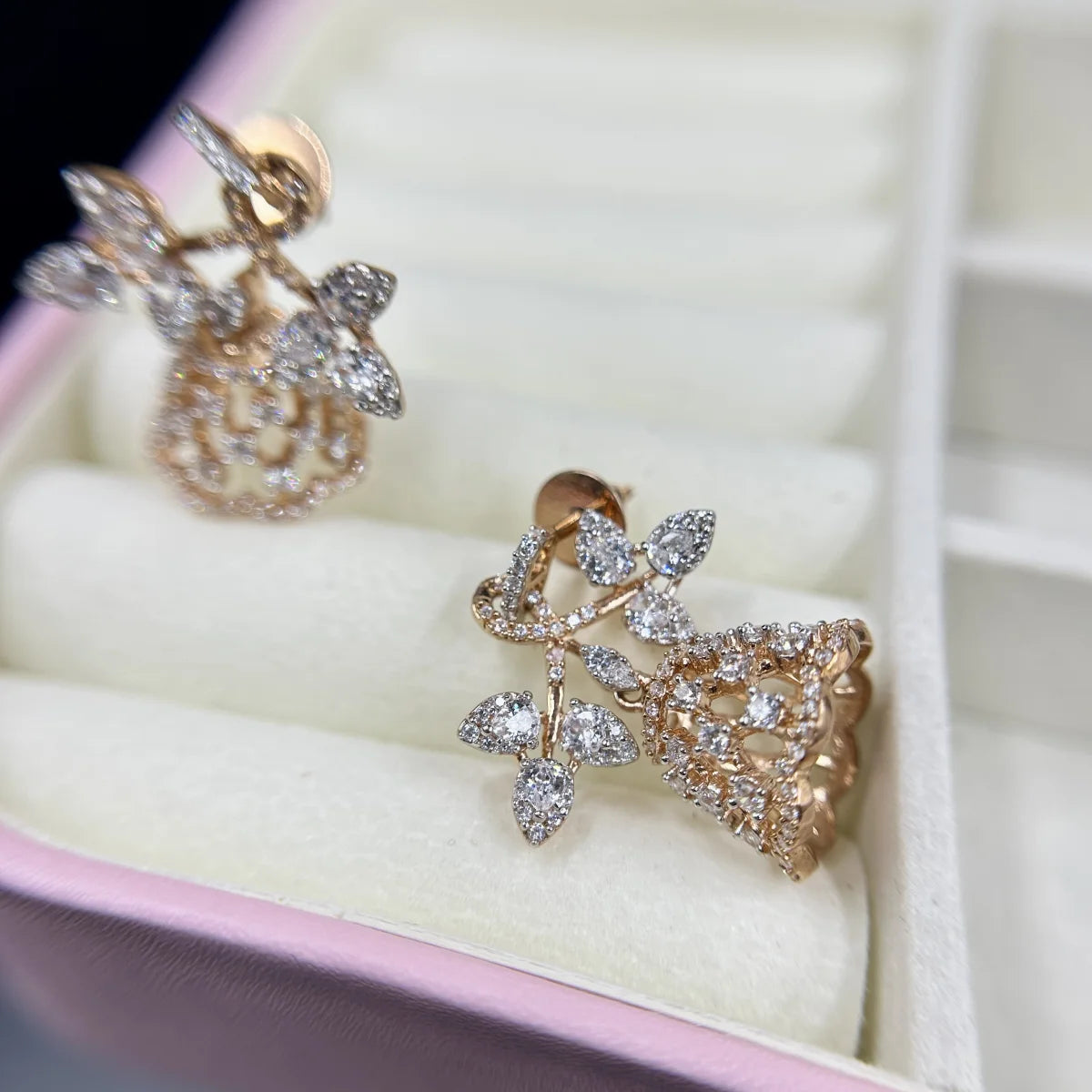 Floral Vine Jhumka Earrings