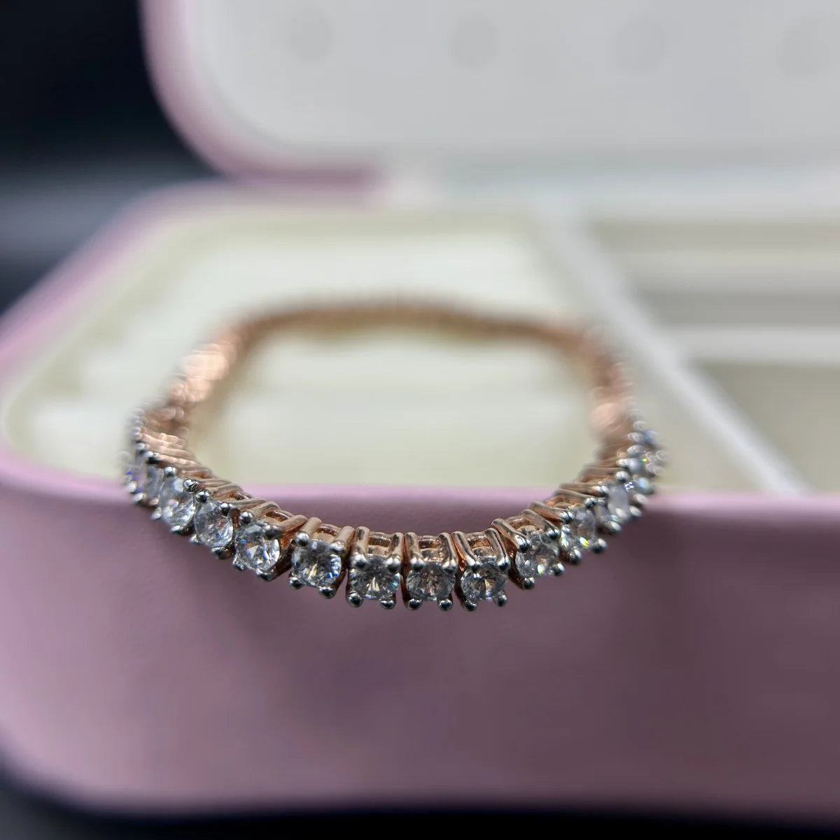 Baguette Spark CZ Silver Bracelet