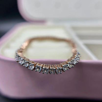Baguette Spark CZ Silver Bracelet