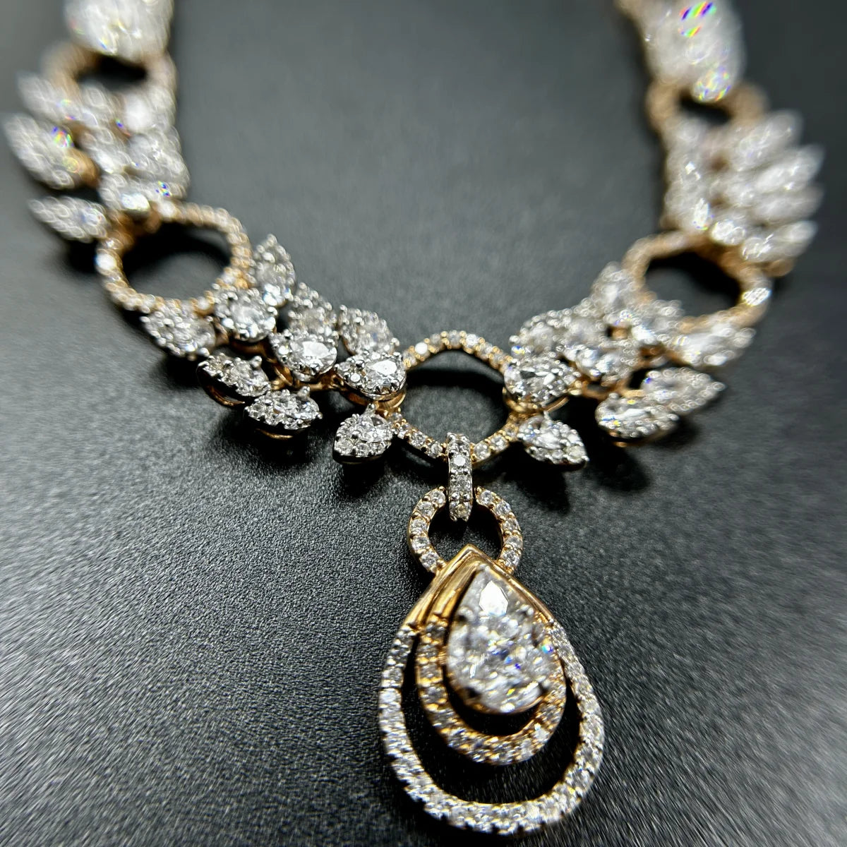 Aurielle Halo Pendant Necklace