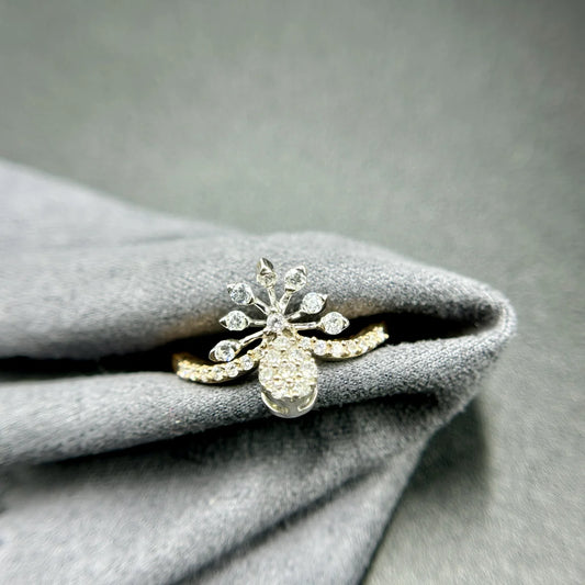 Royal Floral Drop Ring