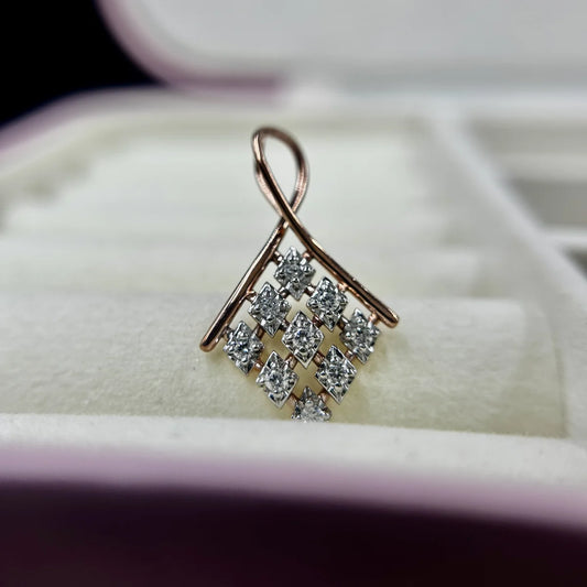 Diamond Lattice Statement Pendant