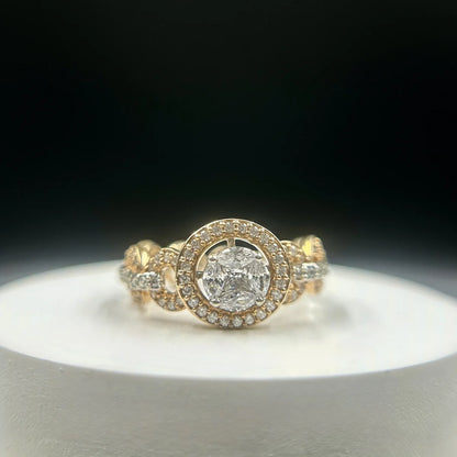 Regal Halo Chain Ring