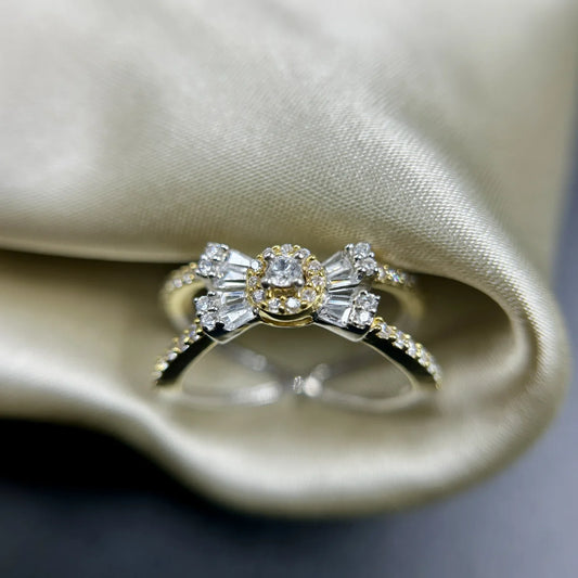 Criss Cross Diamond Ring