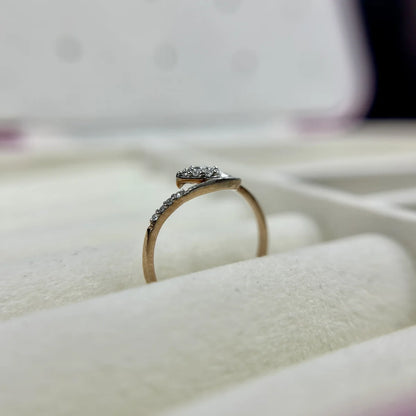 Infinity Swirl CZ Ring