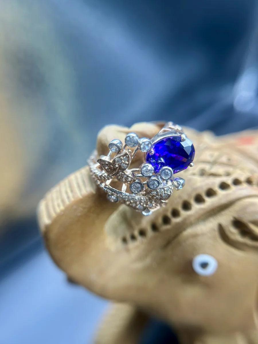 Amethyst Butterfly Ring