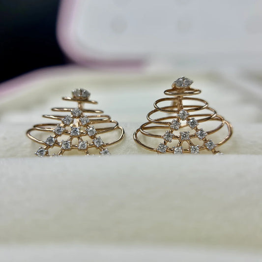 Cascade Pyramid Earrings