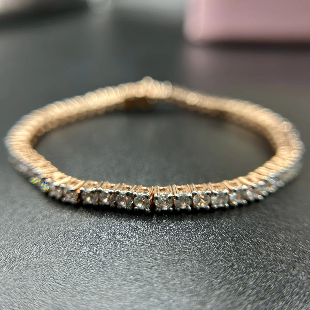 Baguette Spark CZ Silver Bracelet