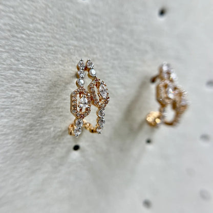 Noelle Crystal Cascade Earrings