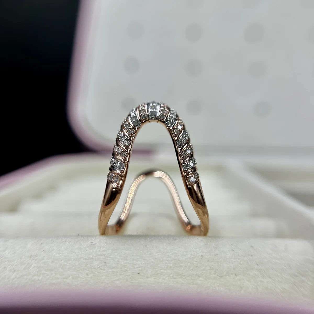 Infinity Weave Pave Ring