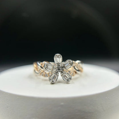 Crystal Flower Ring