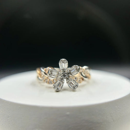 Crystal Flower Ring