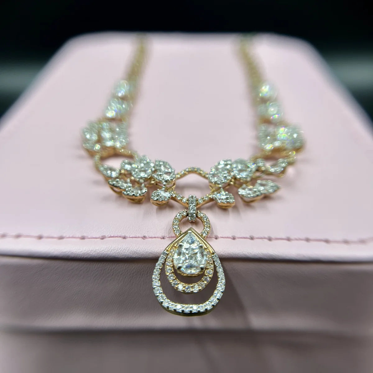 Aurielle Halo Pendant Necklace