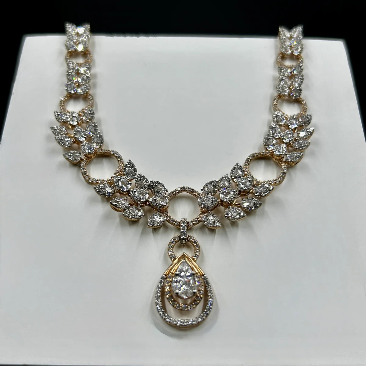Aurielle Halo Pendant Necklace