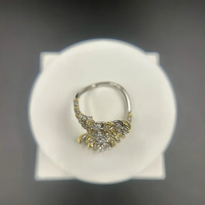 Feather Open Statement Ring
