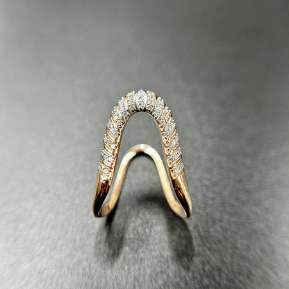 Infinity Weave Pave Ring