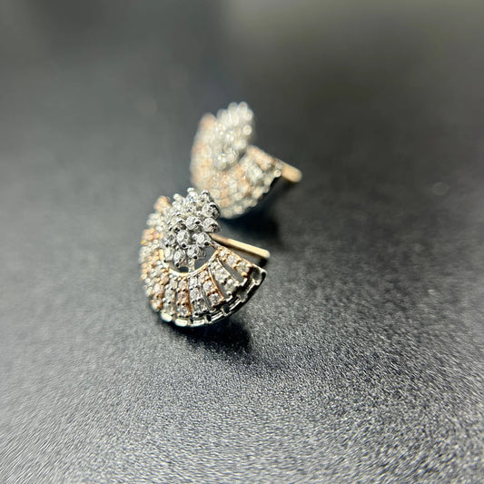 Radiant Fan Floral Earrings