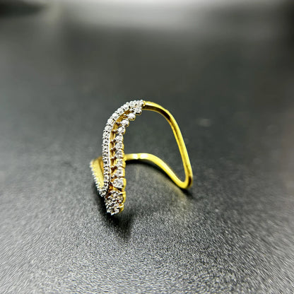 Aurelia Wide-Band Dot Ring
