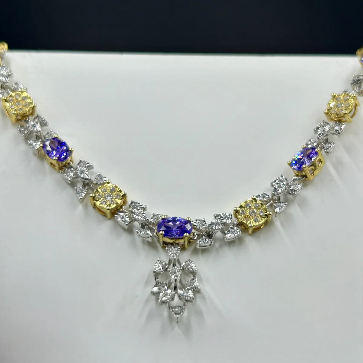 Amethyst Sunburst Necklace (Chain included)