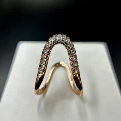 Infinity Weave Pave Ring