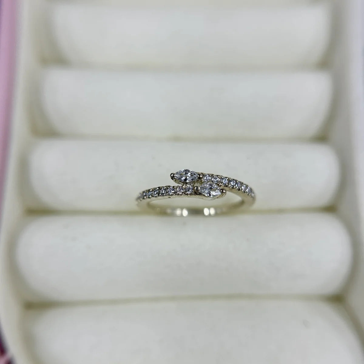 Marquise Accent Silver Ring