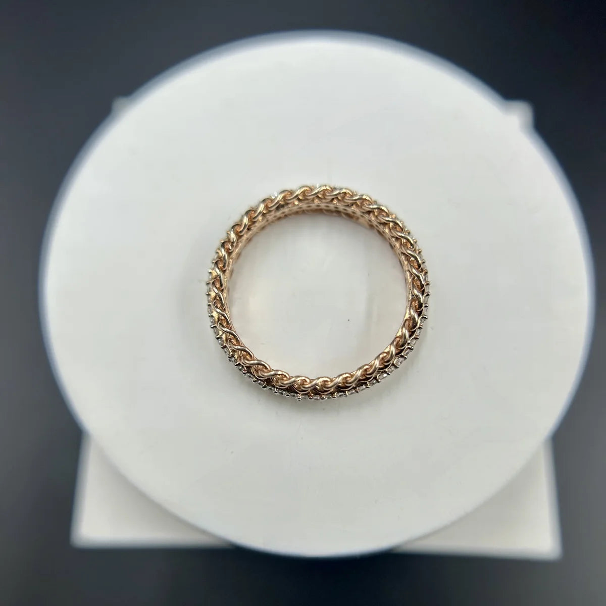 Chain Band CZ Ring