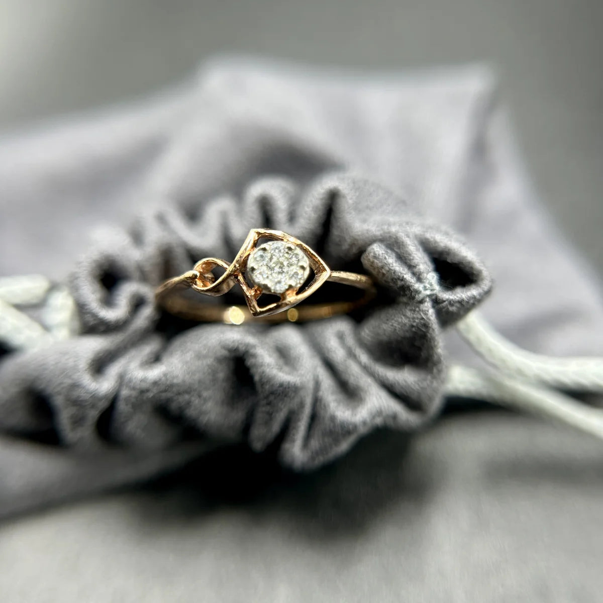 Infinity Teardrop Ring