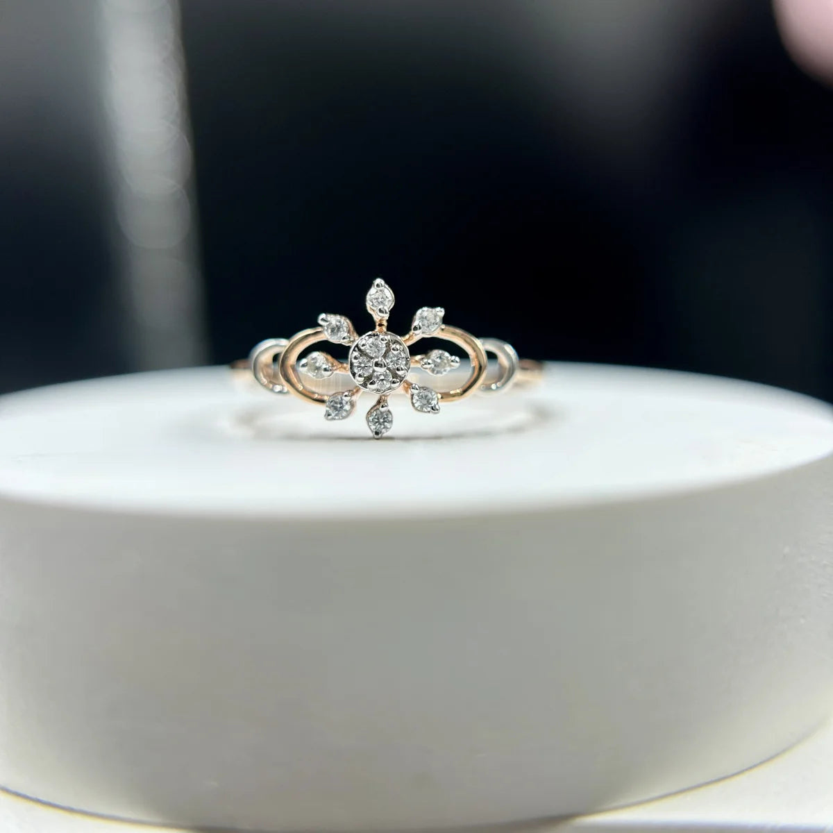 Flora Openwork Diamond Ring