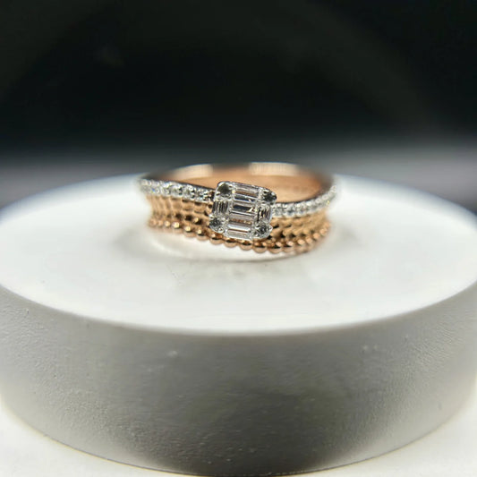 Emerald Cut Layered Ring