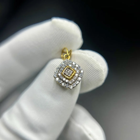 Radiant Cushion Halo Pendant