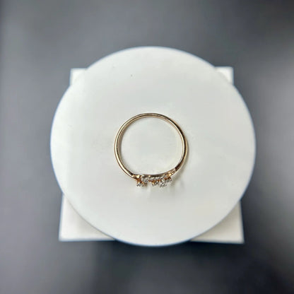 Petal Heart Accent Ring