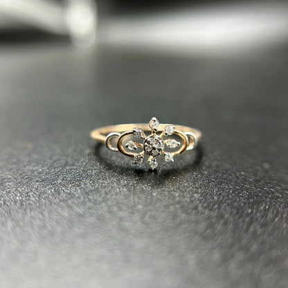 Flora Openwork Diamond Ring