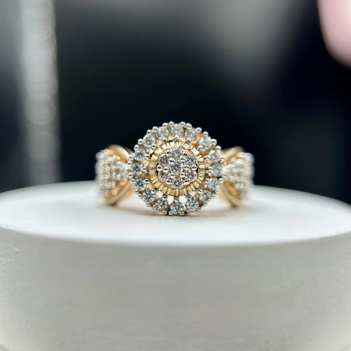 Classic Halo Silver Ring