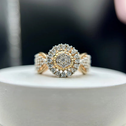 Classic Halo Silver Ring