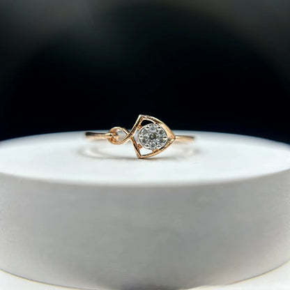 Infinity Teardrop Ring