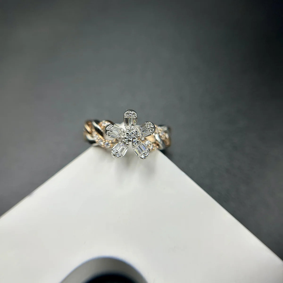 Crystal Flower Ring