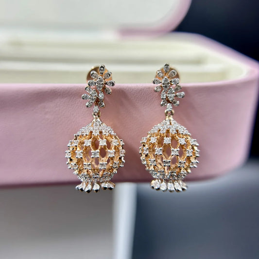 Classic Floral Jhumka Earrings