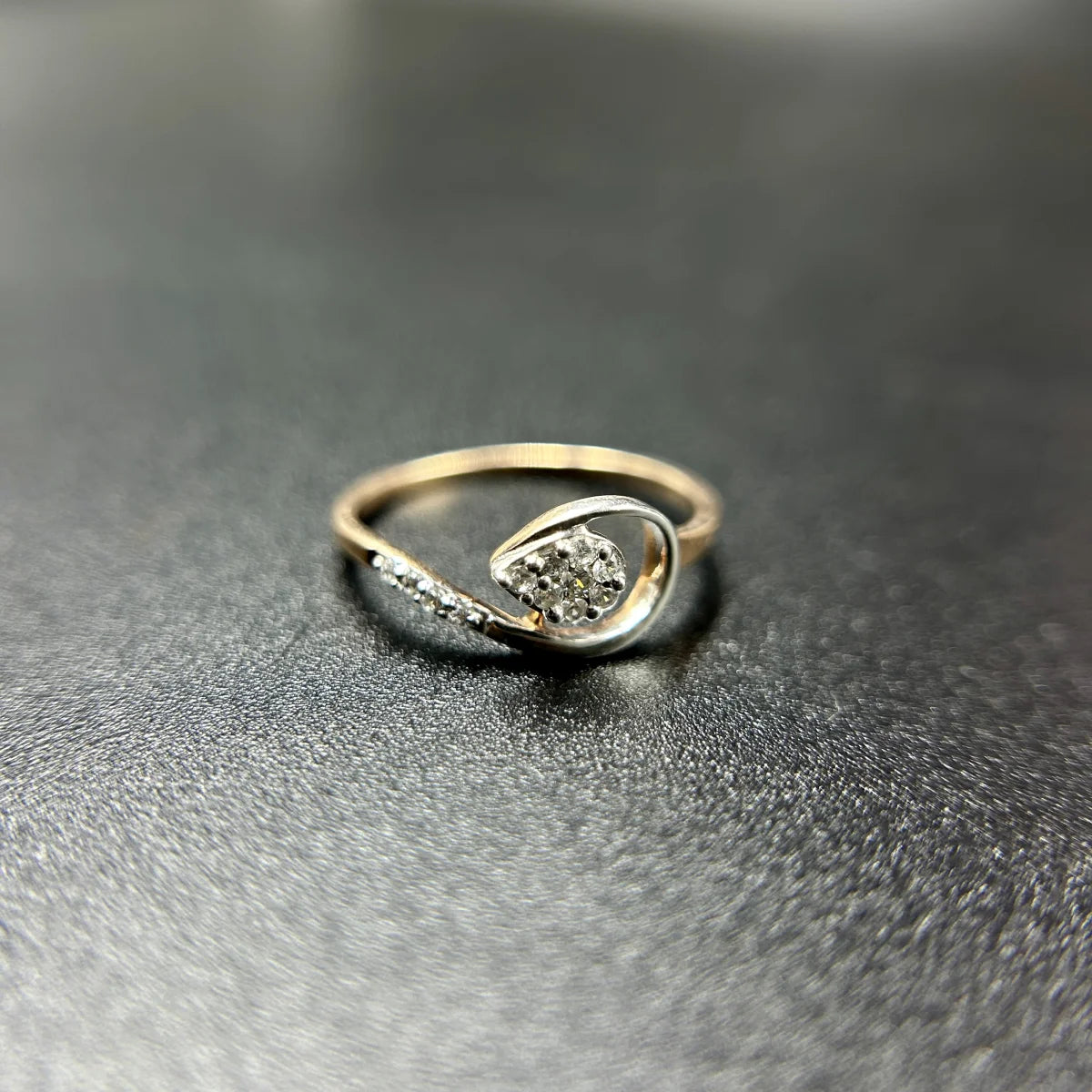 Infinity Swirl CZ Ring