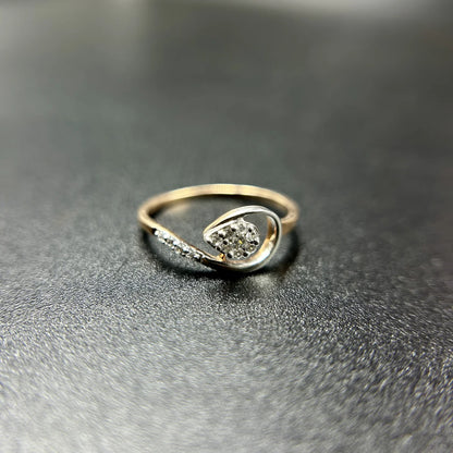 Infinity Swirl CZ Ring
