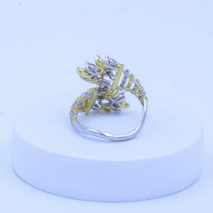 Feather Open Statement Ring