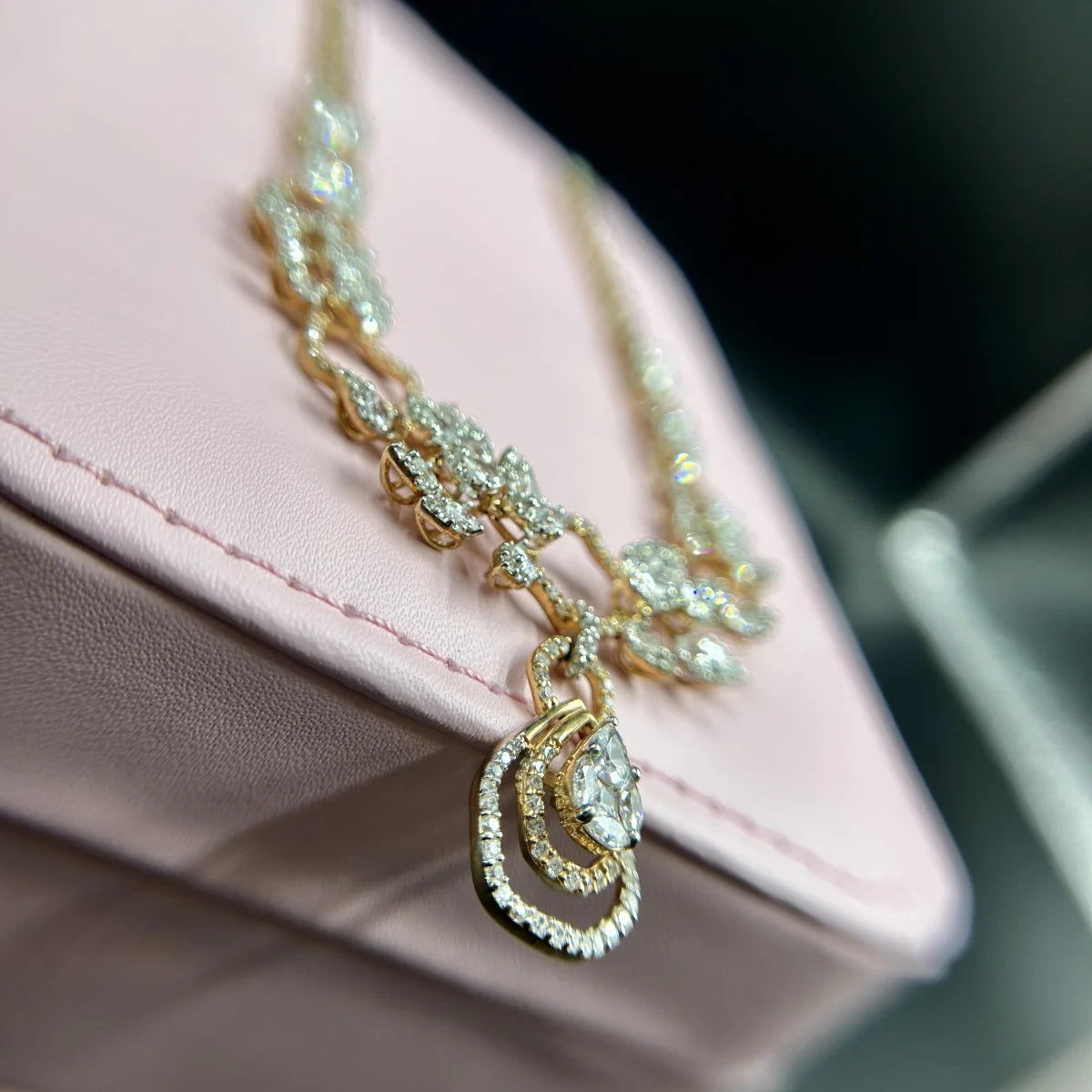 Aurielle Halo Pendant Necklace